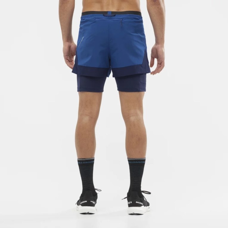 Bermudas Salomon Cross 2in1 Hombre Azules | MX QORB510